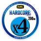 Шнур Duel Hardcore X4 200м 0.19мм #1.2 5CYM