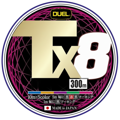 Шнур Duel Tx8 300м 0.30мм #3 5Colors