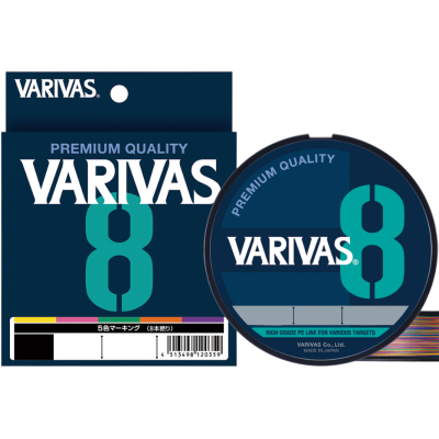 Шнур Varivas PE X8 150м 0.12мм #0.6 Multicolor