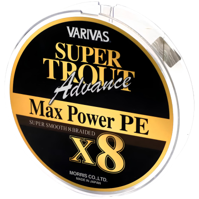 Шнур Varivas Super Trout Advance Max Power 150м 0.12мм #0.6 Gold+White