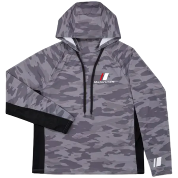 MajorCraft SUN PROTECTION HOODIE, DARK GREY, L SIZE