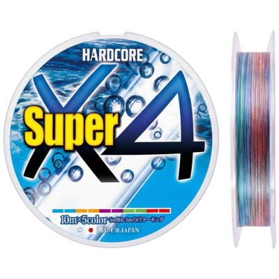 Шнур Duel Hardcore Super X4 200м 0.17мм #1 5Colors
