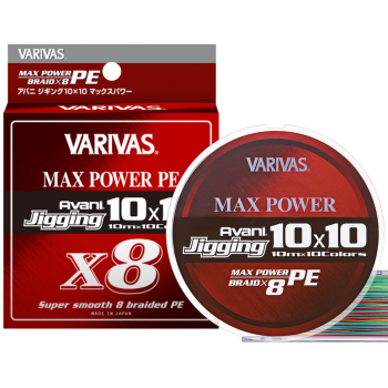 Шнур Varivas Avani Jigging Max Power X8 200м 0.12мм #0.6 Multicolor