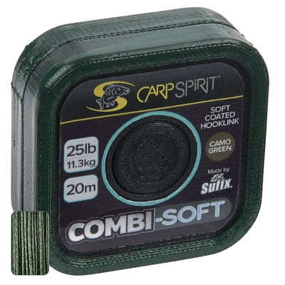 Повідцевий матеріал Carp Spirit Combi Soft Coated Braid 20м 0.16мм Camo Green