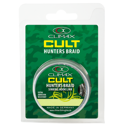 Поводковый материал Climax Hunter's Braid 0.25 mm 25lbs 12 kg camou 1000 m Поводковый материал карповый.