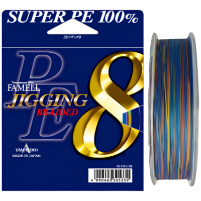 Шнур Yamatoyo PE Jigging 8 300м 0.23мм #2 Multicolor