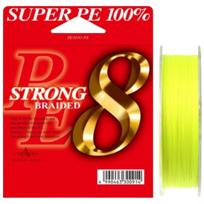 Шнур Yamatoyo PE Strong 8 150м 0.23мм #2 Yellow