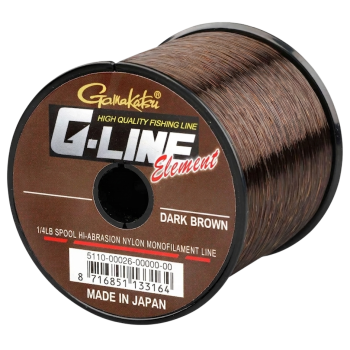 Волосінь Gamakatsu G-Line Element 1855м 0.26мм Dark Brown