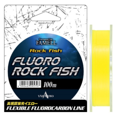 Флюорокарбон Yamatoyo Fluoro Rock Fish 100м 0.185мм Yellow