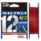 Шнур Daiwa UVF PE Saltiga Dura Sensor 12EX+Si3 300м 0.28мм #3 Signal Red