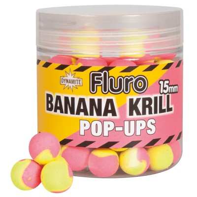 Поп-ап Dynamite Baits Fluro Two Tone Banana Krill 15мм