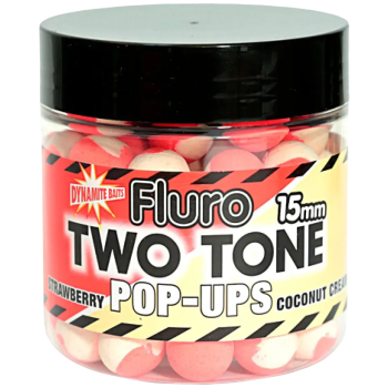 Поп-ап Dynamite Baits Fluro Two Tone Strawberry & Coconut Cream 15мм