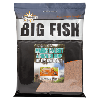 Прикормка Dynamite Baits Big Fish 1.8кг Marine Halibut & Frenzied Hempseed