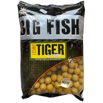 Бойлы Dynamite Baits Big Fish Sweet Tiger & Corn Boilies 15мм 1.8кг
