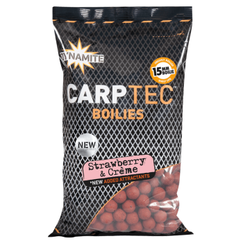 Бойлы Dynamite Baits Carptec Strawberry & Creme 20мм 0.9кг