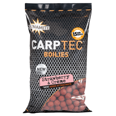 Бойли Dynamite Baits Carptec Strawberry & Creme 20мм 1.8кг