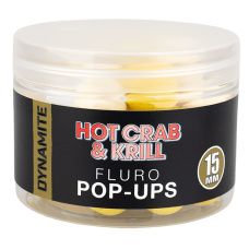 Поп-ап Dynamite Baits Hot Crab & Krill Fluro 15мм