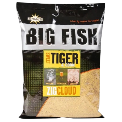 Прикормка Dynamite Baits Big Fish Zig Cloud 1.8кг Sweet Tiger & Corn 