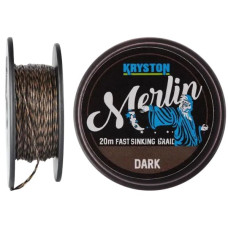 Повідцевий матеріал Kryston Merlin Fast Sinking Braid 20м 6.8кг Dark Silt