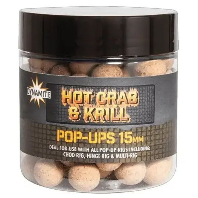 Поп-ап Dynamite Baits Hot Crab & Krill Foodbait 15мм
