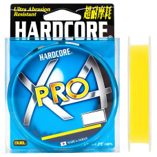 Шнур Duel Hardcore X4 Pro 150м 0.17мм #1 Yellow