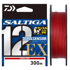 Шнур Daiwa UVF PE Saltiga Dura Sensor 12EX+Si3 300м 0.37мм #5 Signal Red
