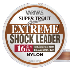 Шок-лидер Varivas Super Trout Advance Extreme 30м 0.165мм Brown