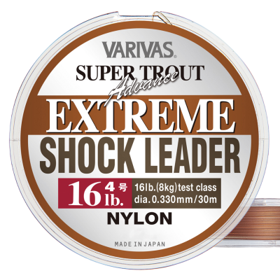 Шок-лідер Varivas Super Trout Advance Extreme 30м 0.165мм Brown