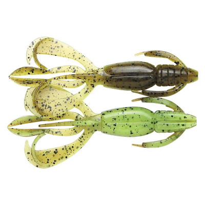 Силикон Keitech Crazy Flapper 4,4", 401 Green Pumpkin/Chartreuse