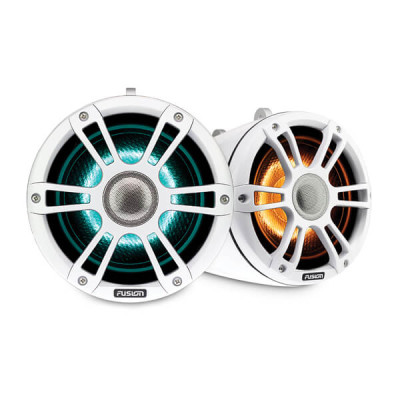 Морские колонки Fusion серии Signature 3 Wake Tower с CRGBW 7.7" Grey Chorme