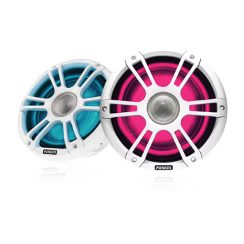 Морские динамики Fusion серии Signature 3 с LED-подсветкой, спортивные 8.8" White