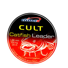 Поводковый материал Climax CULT Catfish Leader сомовый 20 м ,1.30 мм, 135 кг. желтый