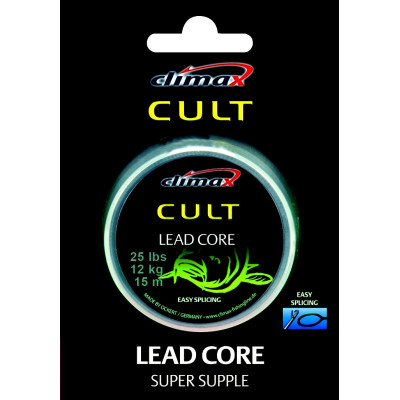 Ледкор Climax Leadcore 35 lbs, 15 kg, weed (olive), цена за 1000м