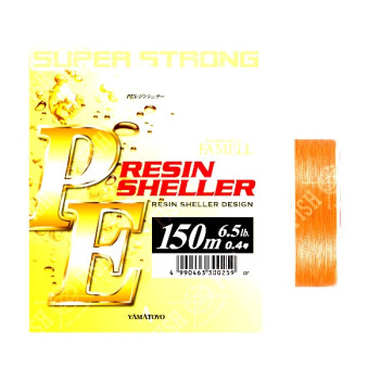 Шнур Yamatoyo PE RESIN SHELLER ORANGE 150M 0,8 12LB.