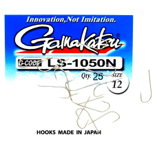 Крючок GAMAKATSU LS-1050N (NICKEL). №12 25шт