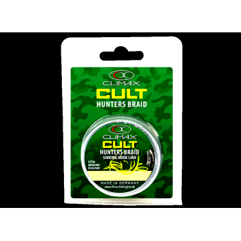 Поводковый материал Climax CULT Hunter`s Braid weed 0.25 mm 25 lbs, 12 kg 20 m