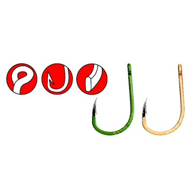 Крючок GAMAKATSU A1 G-CARP CAMOU GREEN SPECIALIST № 01, 10шт