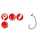 Крючок GAMAKATSU WORM EWG/0 Silicon Stopper №4/0 5шт