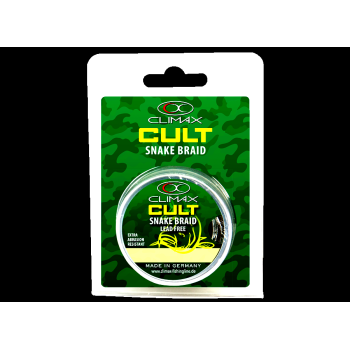 Ледкор без свинца Climax CULT Snake Braid 40lb 10 m weed NEW2018