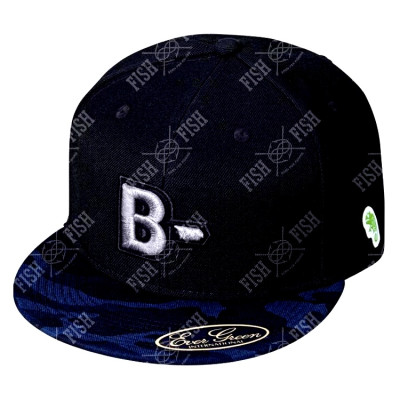 B-TRUE FLAT CAP TYPE B | BLUE CAMO X BK