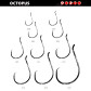 Крючок GAMAKATSU HOOK OCTOPUS CIRCLE № 08 10шт BLACK