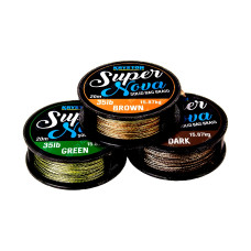 Поводковый материал KRYSTON Super Nova Solid Bag Supple Braid 25 lb, 20 м Gravel Brown суперэластичный