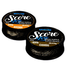 Ледкор без свинца KRYSTON Score ZERO Leadfree Leader 45lb, 10 м Muddy brown
