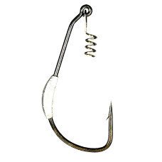 Крючок GAMAKATSU WORM EWG SUPERLINE SPRING LOCK WEIGHTED 5.2 G № 5/0, 4шт