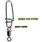 Застежки с вертлюгом HYPER S-SNAP + H-SWIVEL #3 32KG 4шт