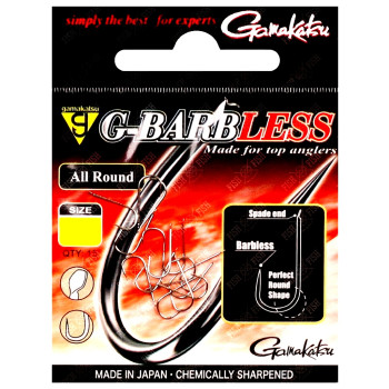 Крючок GAMAKATSU G-BARBLESS ALLROUND №18 15шт