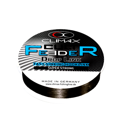 Поводковый материал Climax CULT Feeder Droplink 0,06mm, 3,2kg, 10m darkgrey