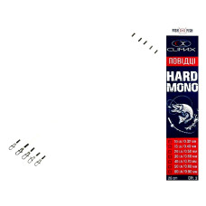 Поводок Hard Mono 28см. 0.80мм. 50lb (3 шт/уп)