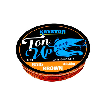 Поводковый материал KRYSTON Ton Up Catfish Braid 85 lb, 10 м