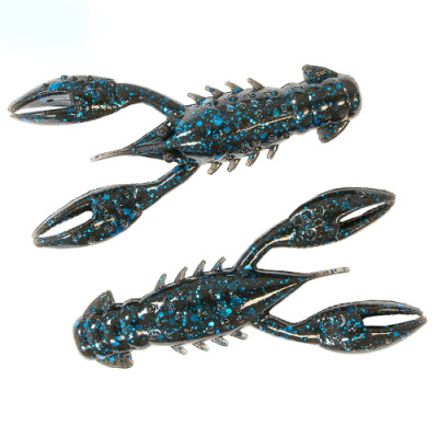 Плаваючий силікон ZMAN TRD Crawz 2.5" 6pc #Black/Blue (TRDCR-02PK6)